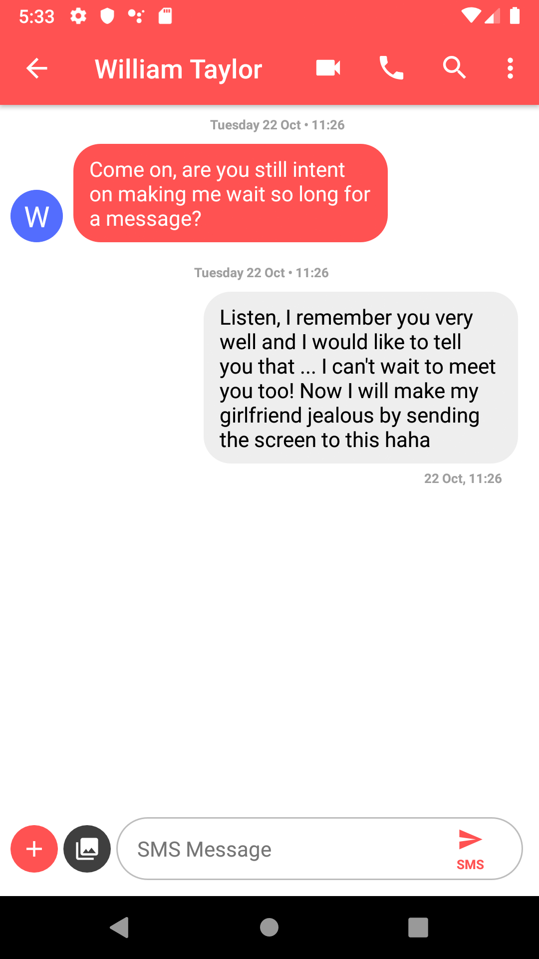 اسکرین شات 2 برنامه Fake Text Message 2024