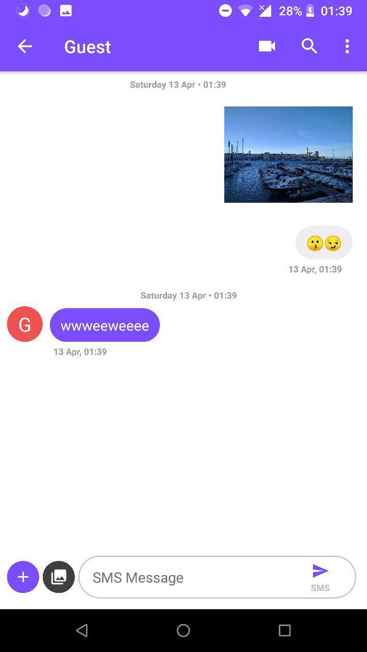 اسکرین شات 4 برنامه Fake Text Message 2024