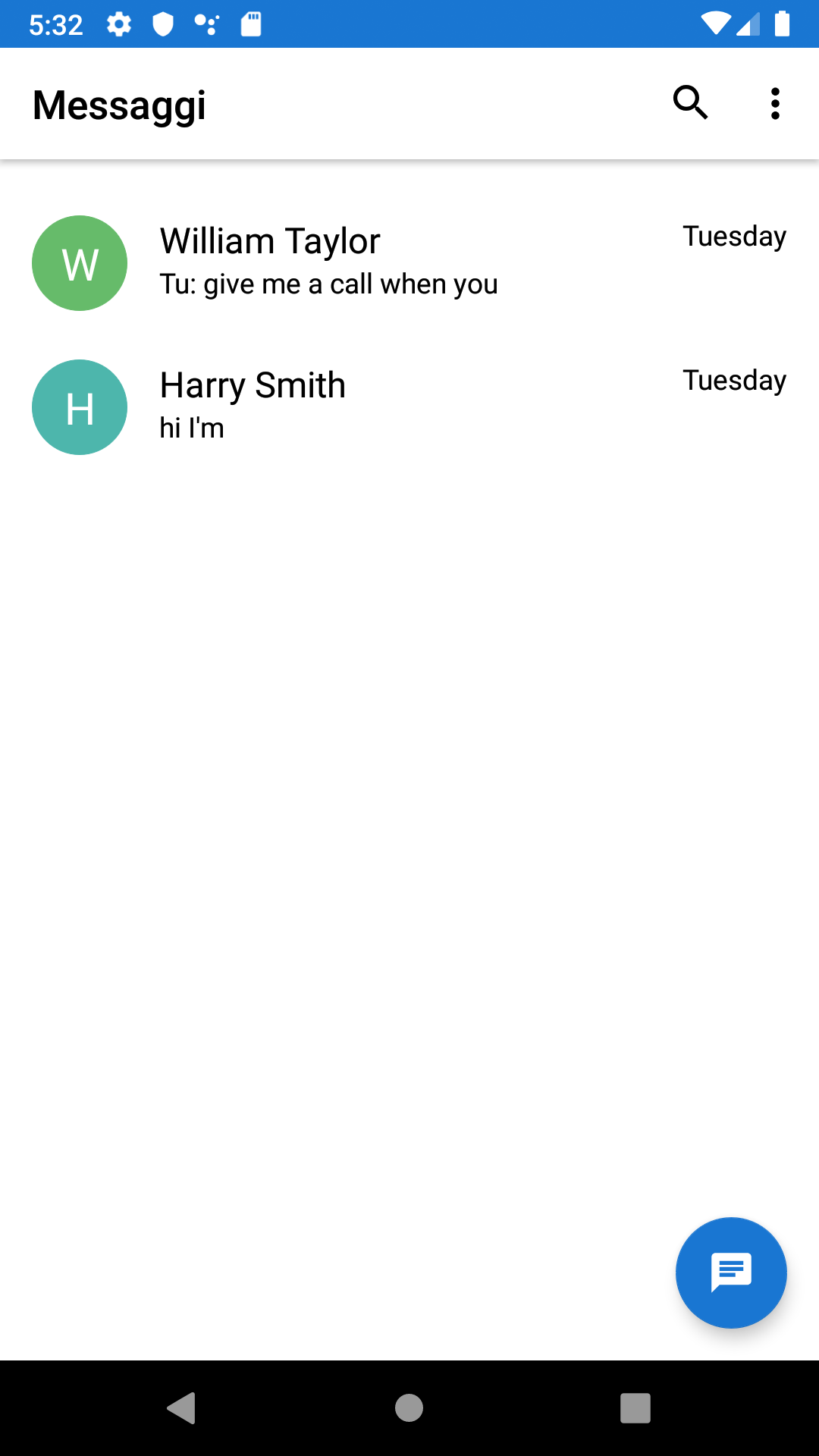 اسکرین شات 1 برنامه Fake Text Message 2025