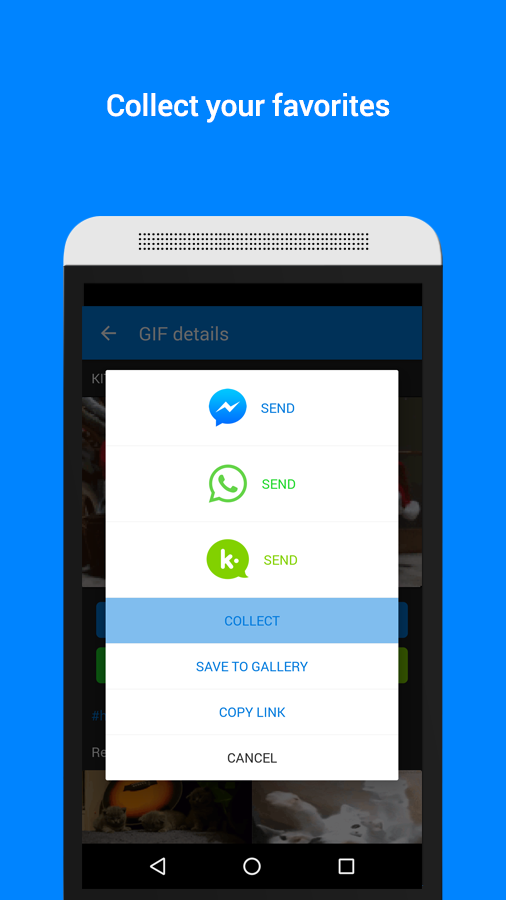 اسکرین شات 3 برنامه GIF Keyboard by Tenor