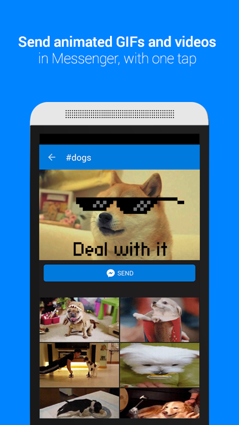 اسکرین شات 1 برنامه GIF Keyboard by Tenor