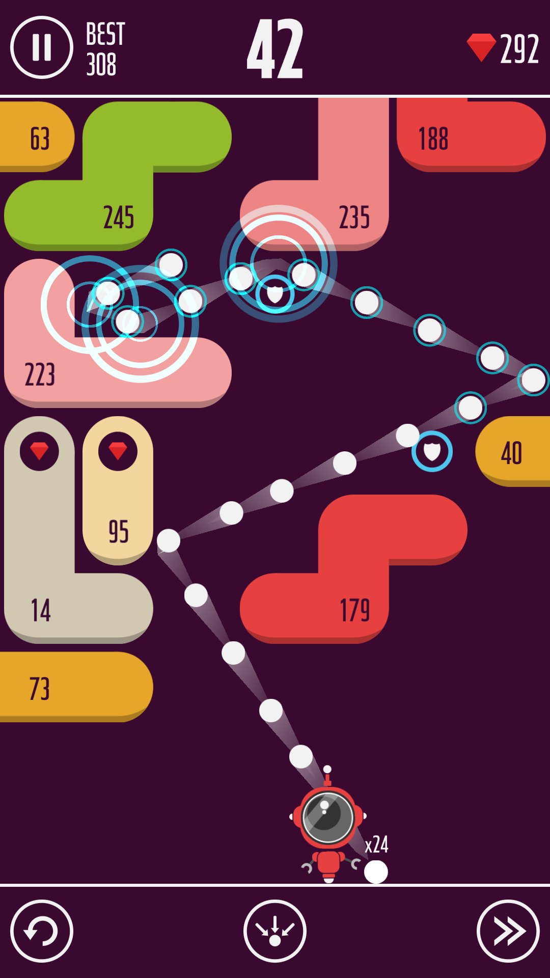 اسکرین شات 1 بازی One More Brick 2