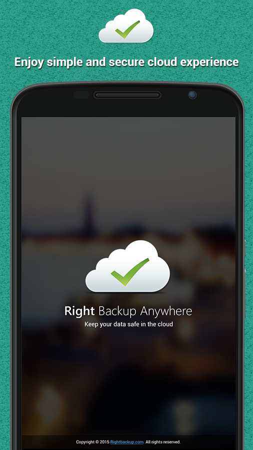 اسکرین شات 1 برنامه Right Backup Anywhere