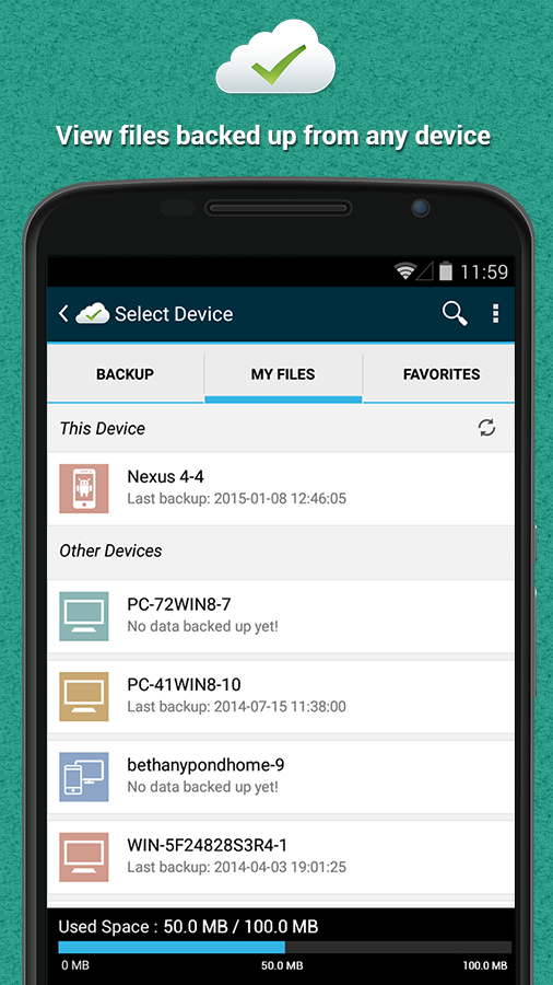 اسکرین شات 6 برنامه Right Backup Anywhere
