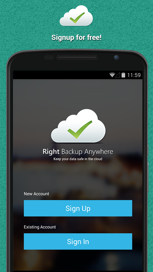 اسکرین شات 2 برنامه Right Backup Anywhere