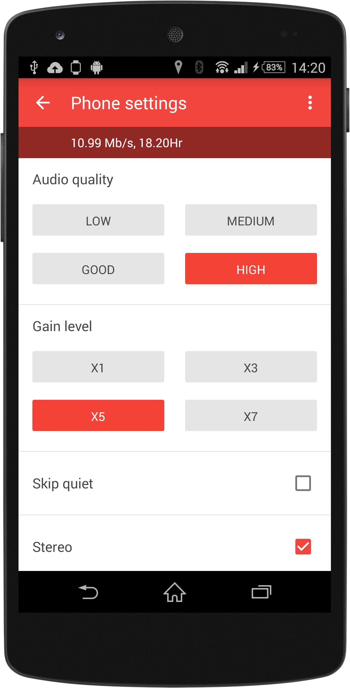 اسکرین شات 3 برنامه Wear Audio Recorder