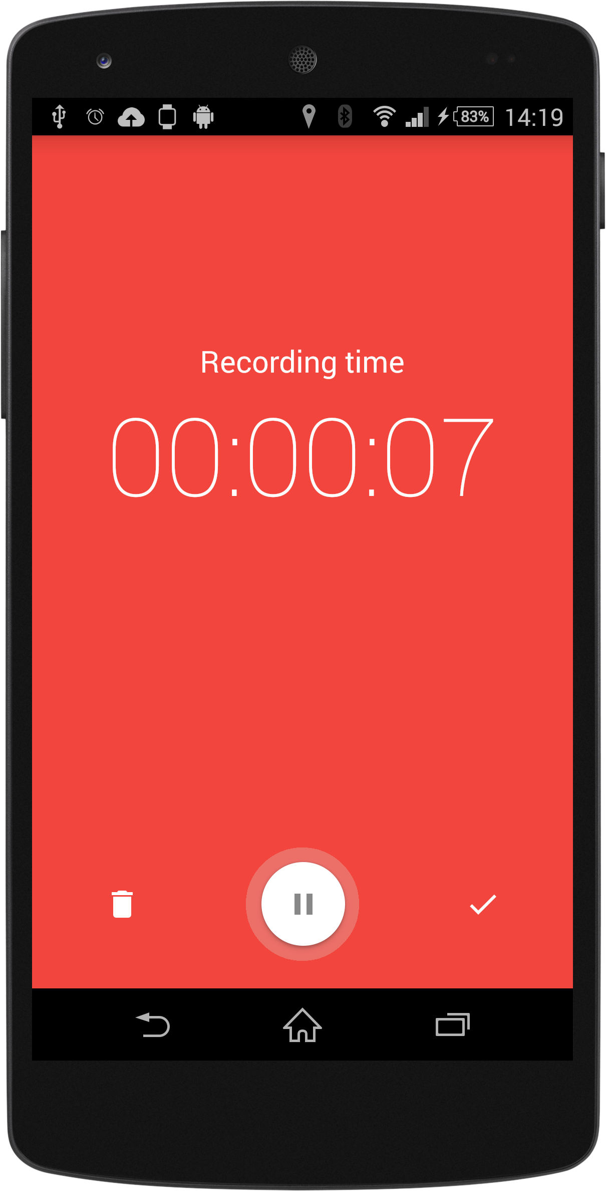 اسکرین شات 1 برنامه Wear Audio Recorder