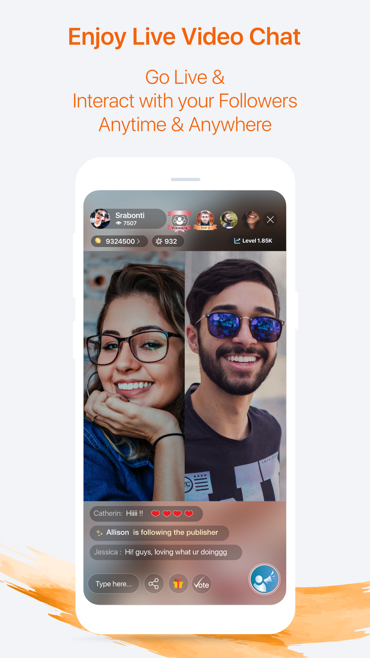 اسکرین شات 2 برنامه ringID - Live & Social Network