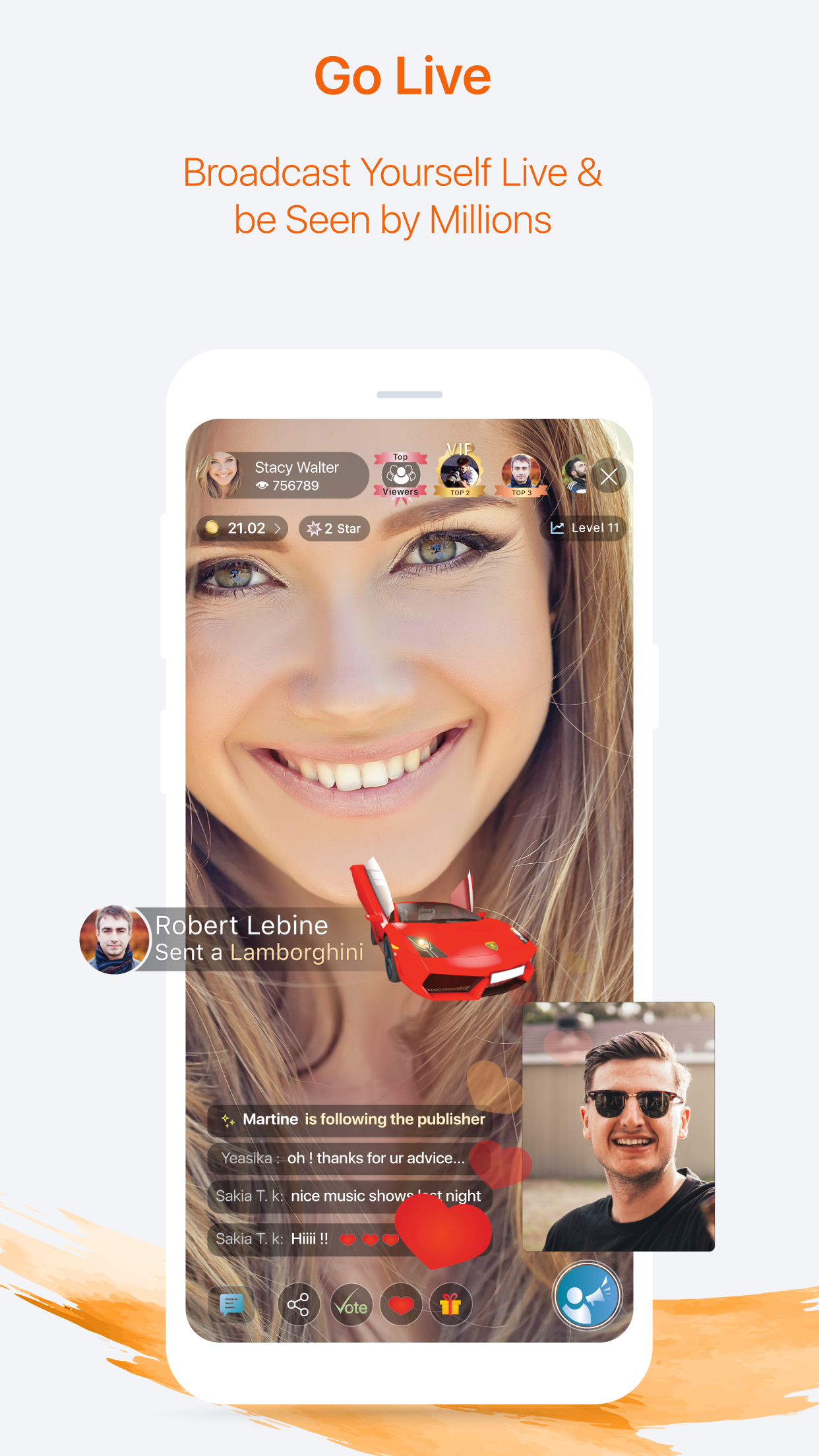اسکرین شات 1 برنامه ringID - Live & Social Network