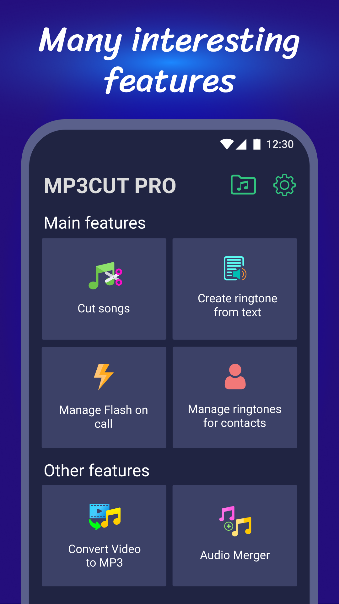 اسکرین شات 1 برنامه Ringtone Maker, MP3 Cutter