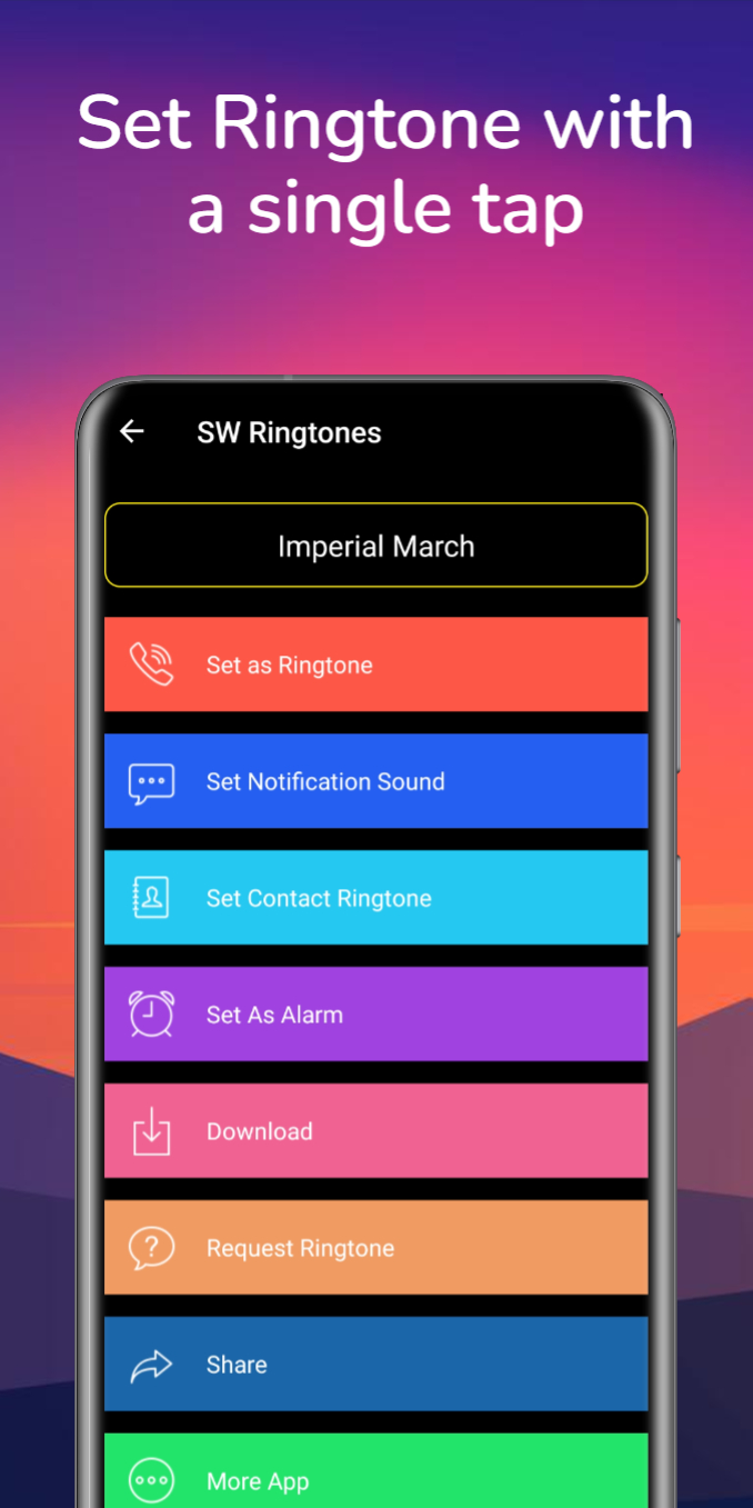 اسکرین شات 3 برنامه SW Ringtones