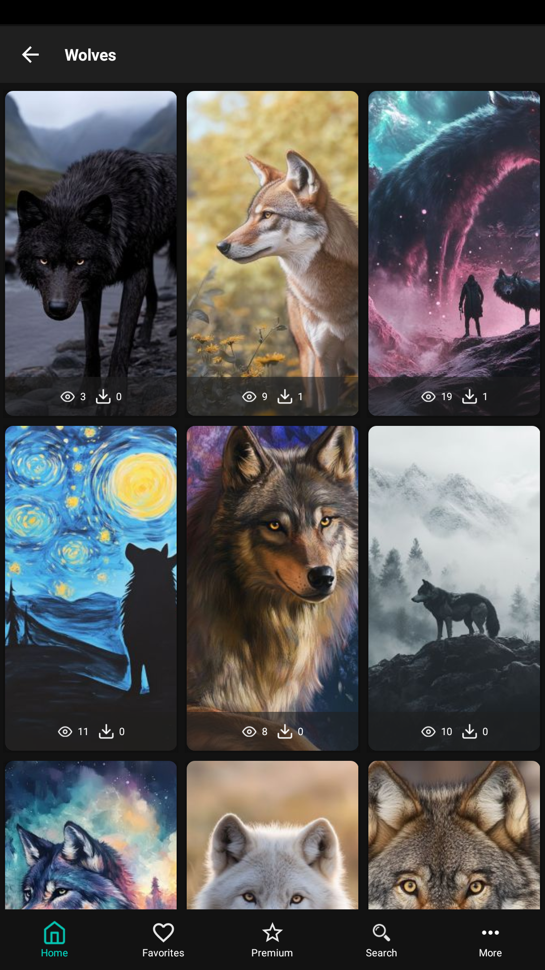 اسکرین شات 5 برنامه Wolf Ringtones: Howling Sounds