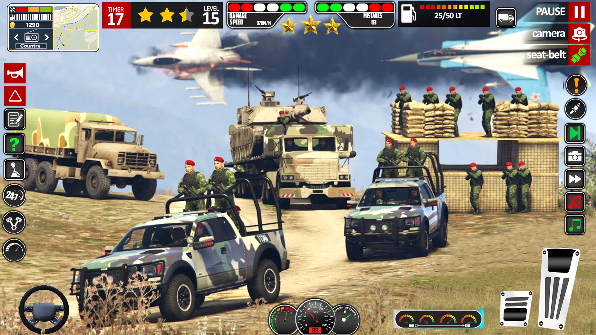 اسکرین شات 1 بازی Indian Army War Truck Game 3D