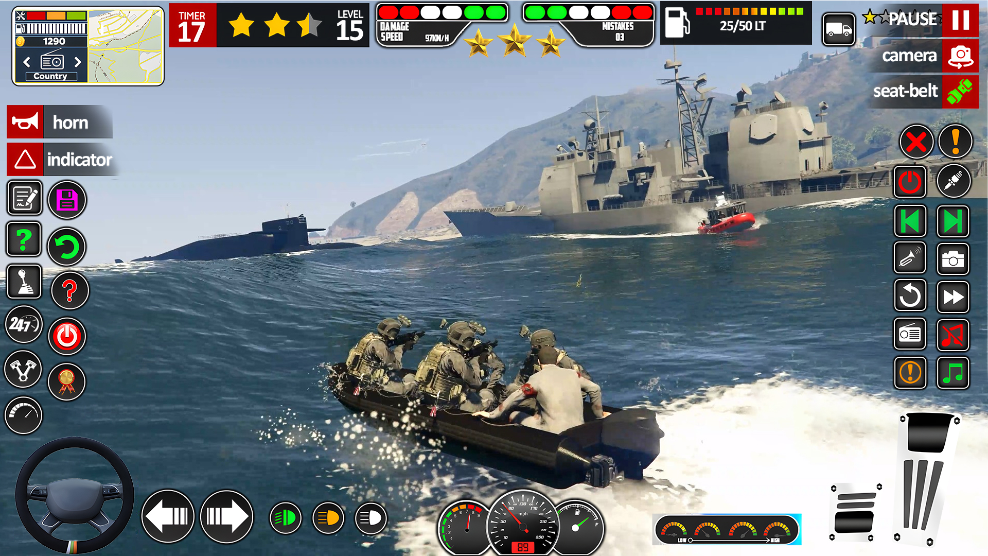اسکرین شات 3 بازی Indian Army War Truck Game 3D