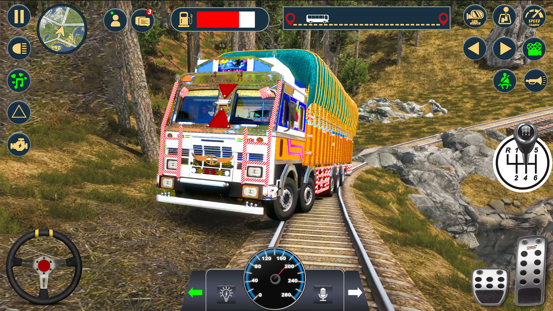 اسکرین شات 5 بازی Indian Truck Drive Lorry Games