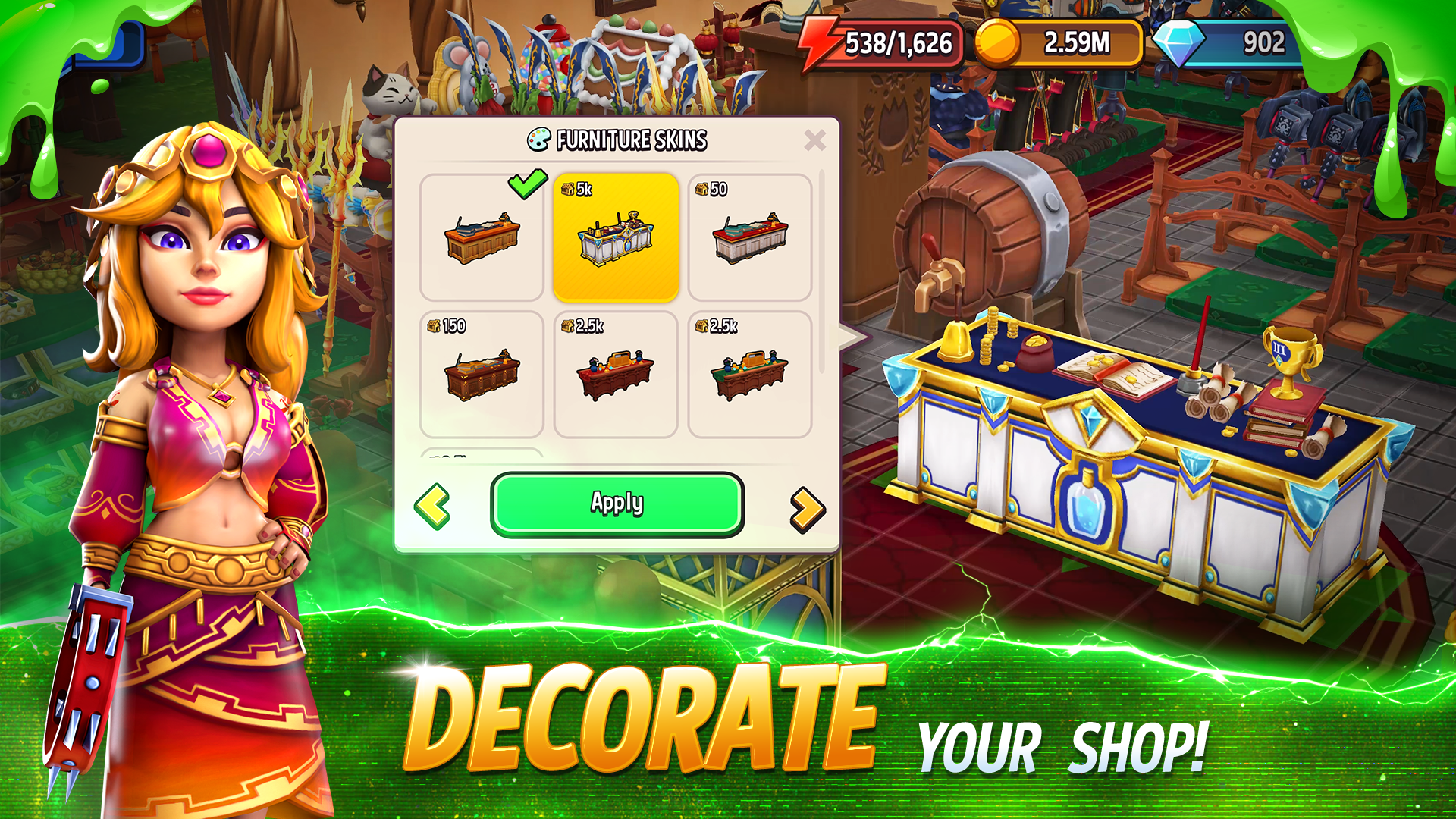 اسکرین شات 4 بازی Shop Titans: Crafting Tycoon