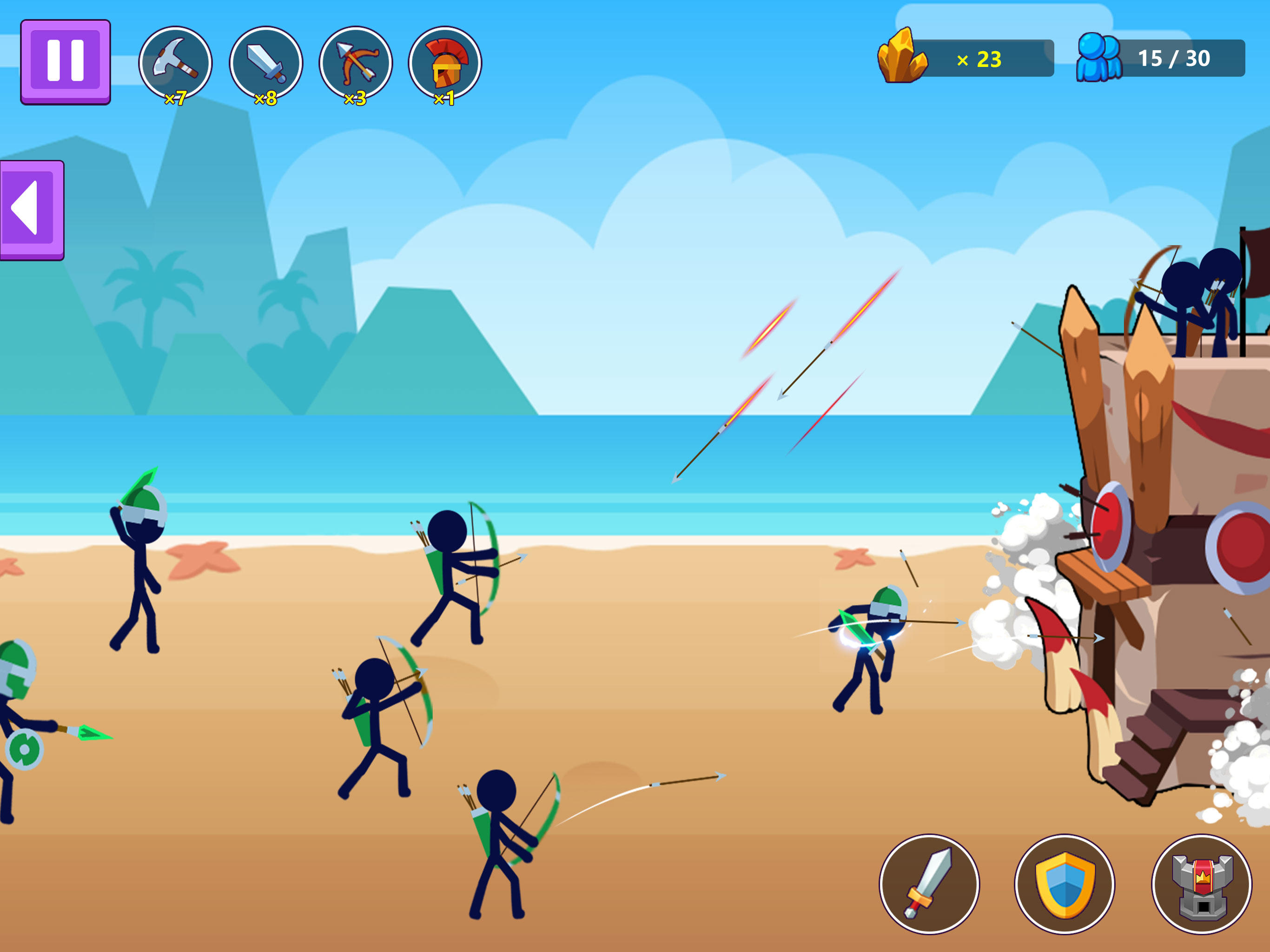 اسکرین شات 6 بازی Rise of Stickman
