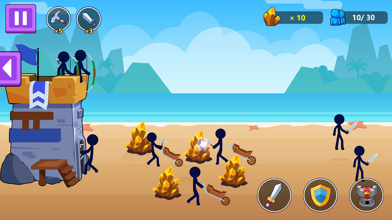 اسکرین شات 1 بازی Rise of Stickman