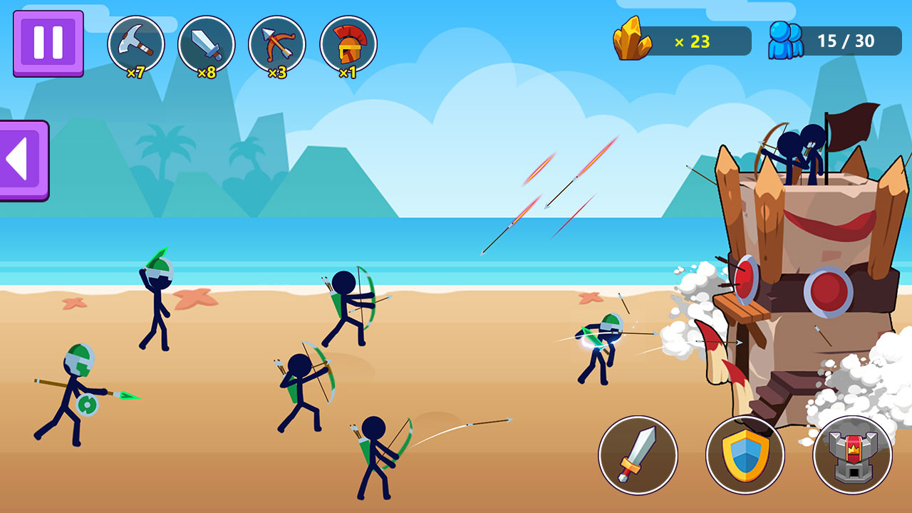اسکرین شات 3 بازی Rise of Stickman