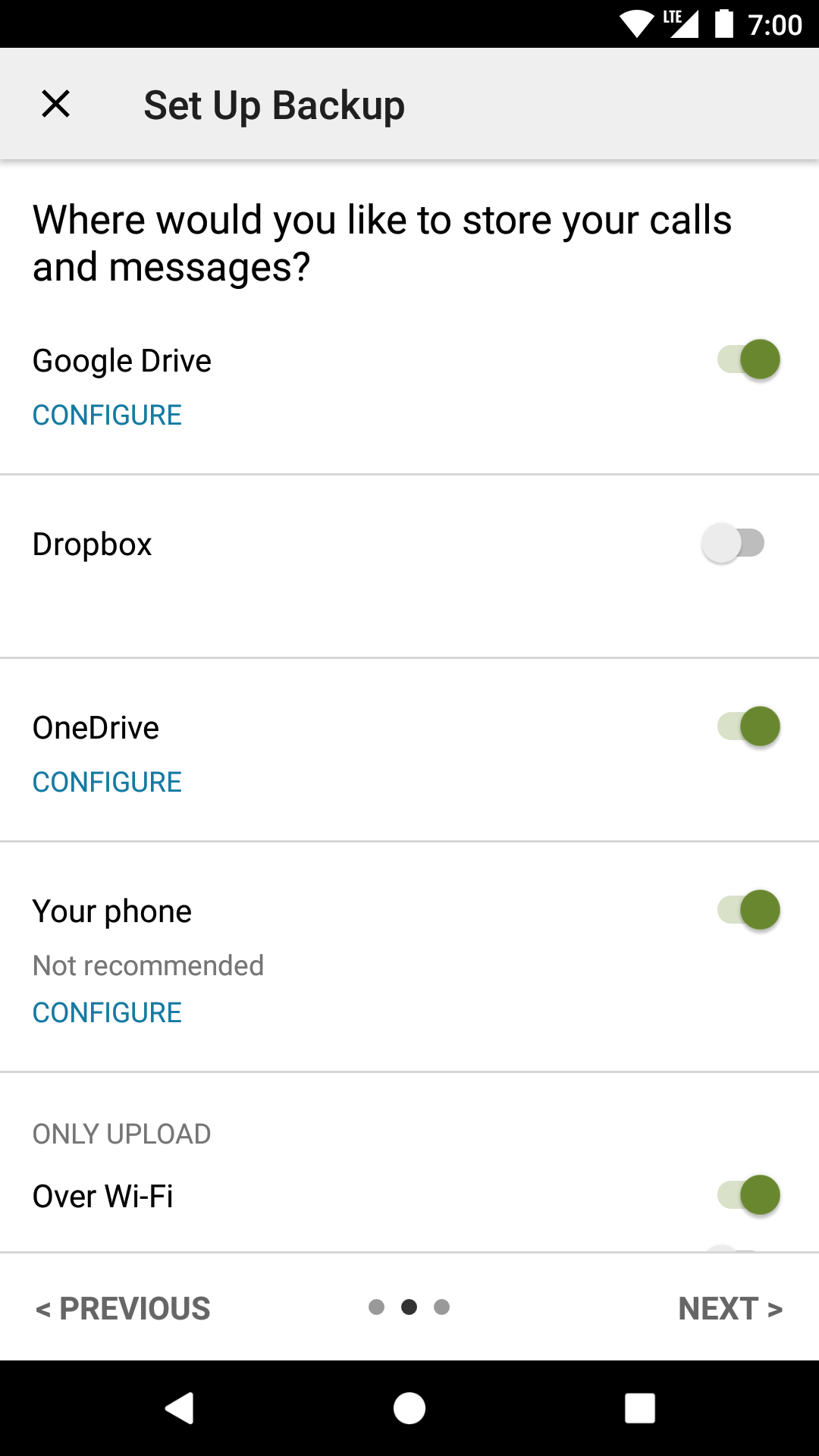 اسکرین شات 5 برنامه SMS Backup & Restore