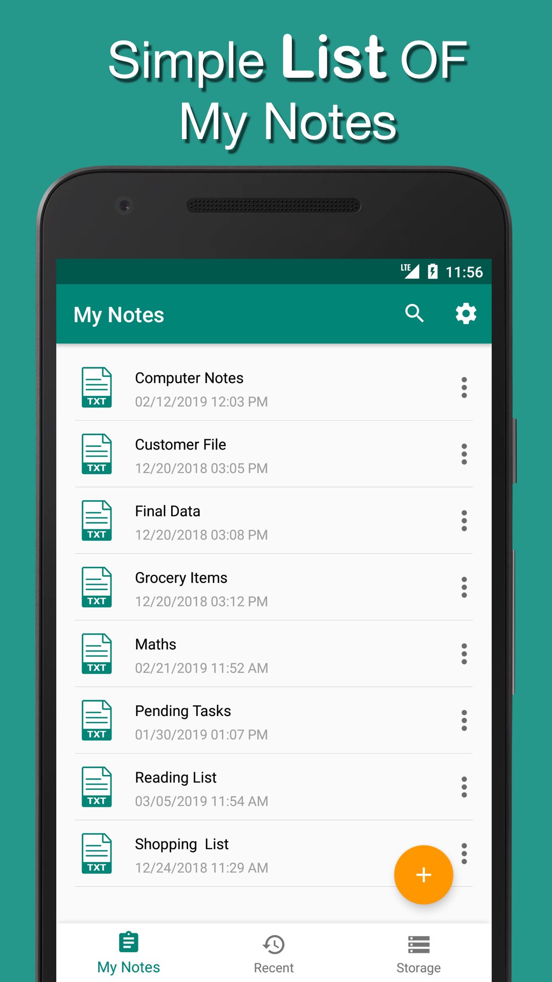 اسکرین شات 1 برنامه Simple Notepad - Text Editor 2