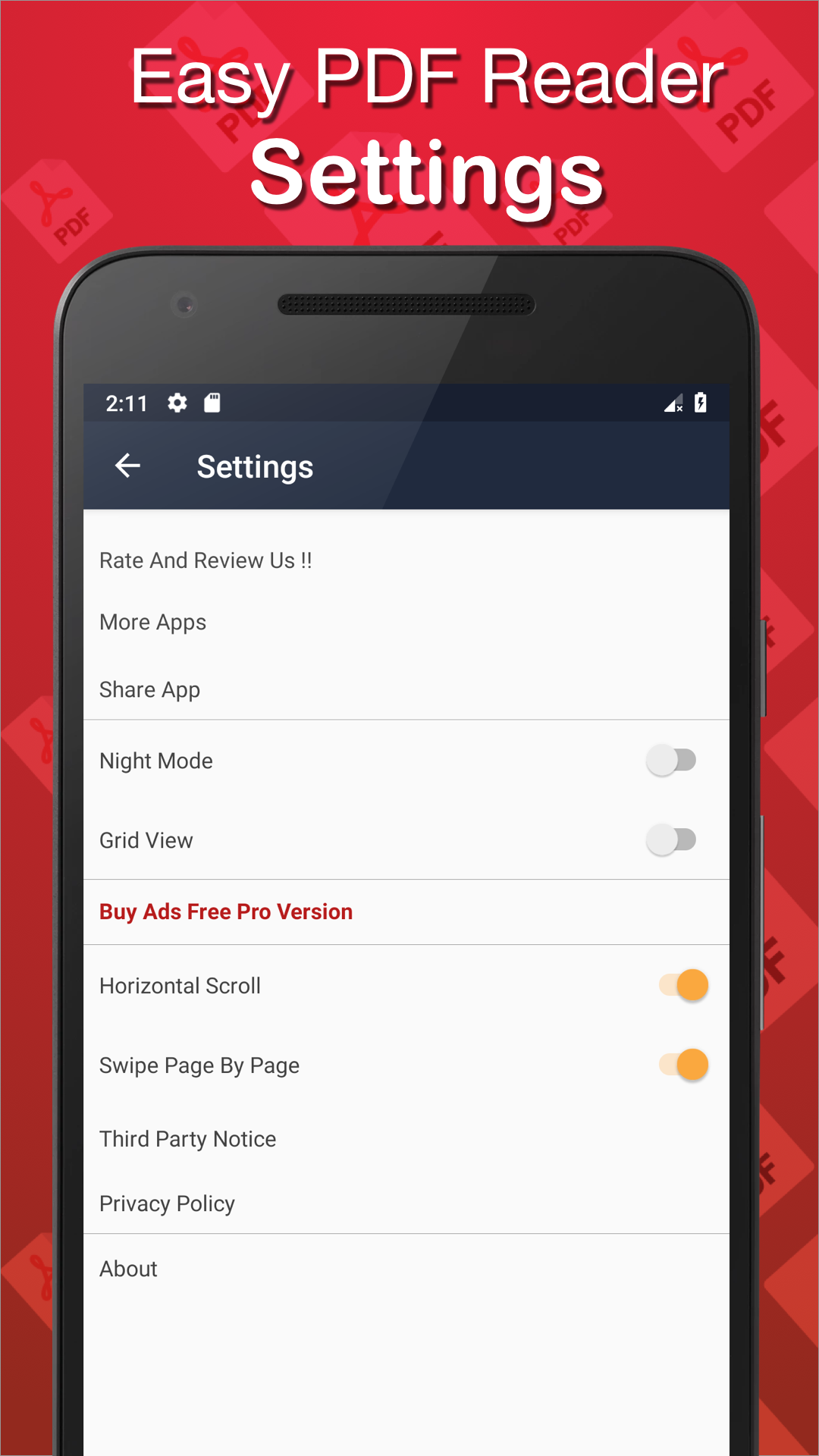 اسکرین شات 6 برنامه Simple PDF Reader 2023