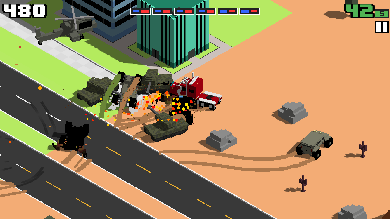 اسکرین شات 4 بازی Smashy Road: Wanted