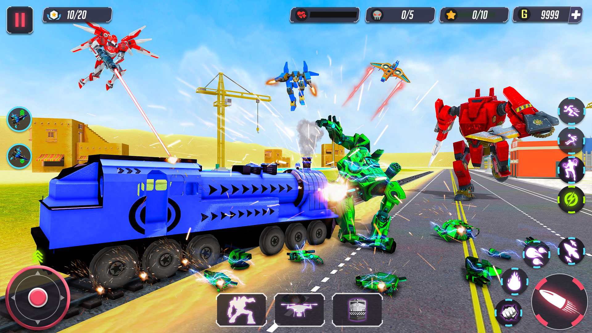 اسکرین شات 6 برنامه Animal Crocodile Robot Games