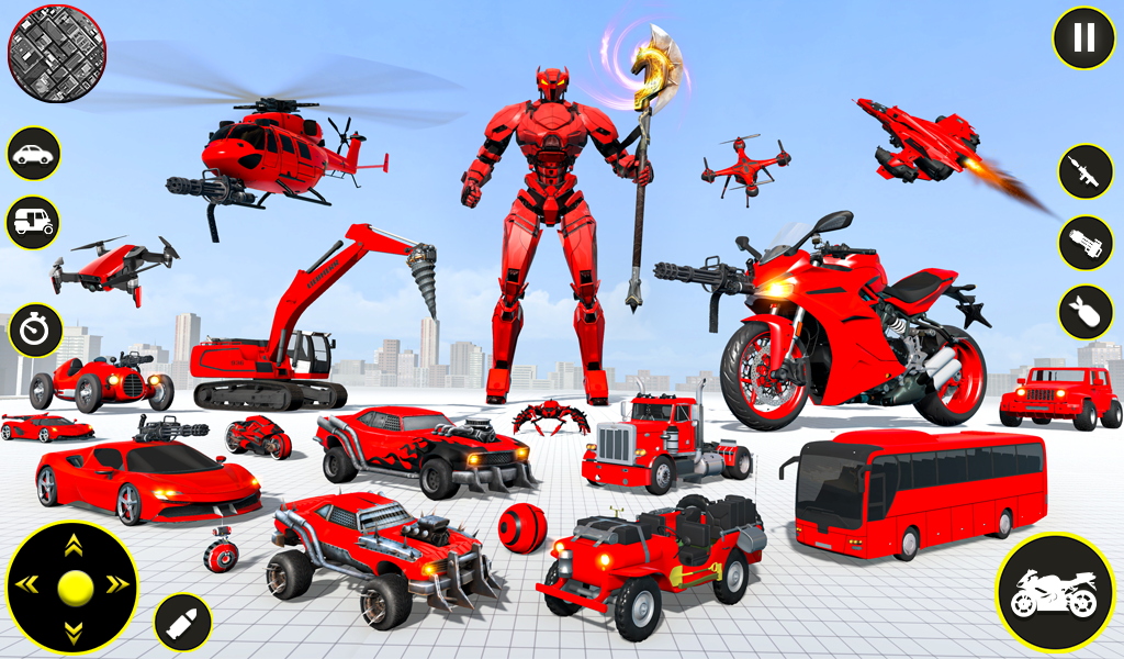 اسکرین شات 2 برنامه Bike Robot Games: Robot Game