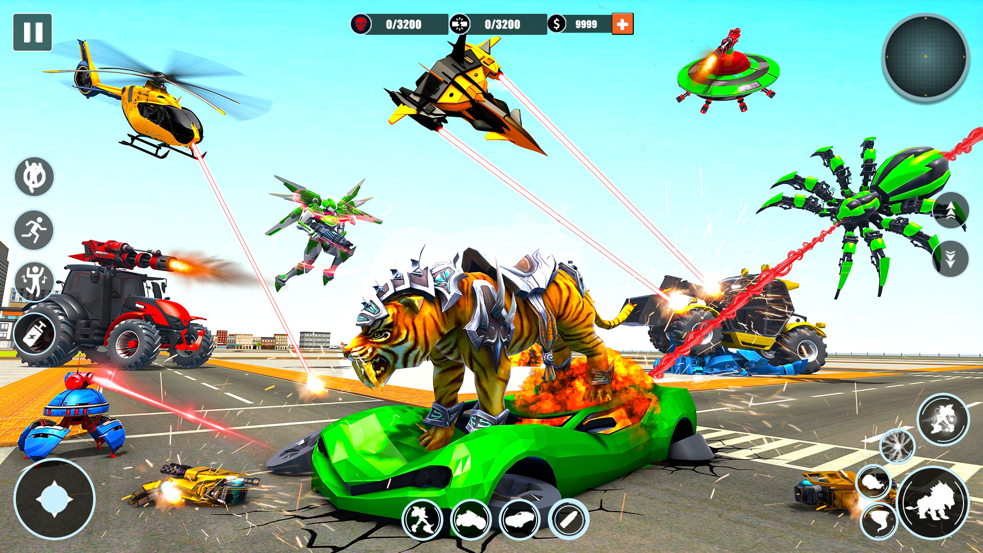 اسکرین شات 6 برنامه Robot Car Transform: Robot War