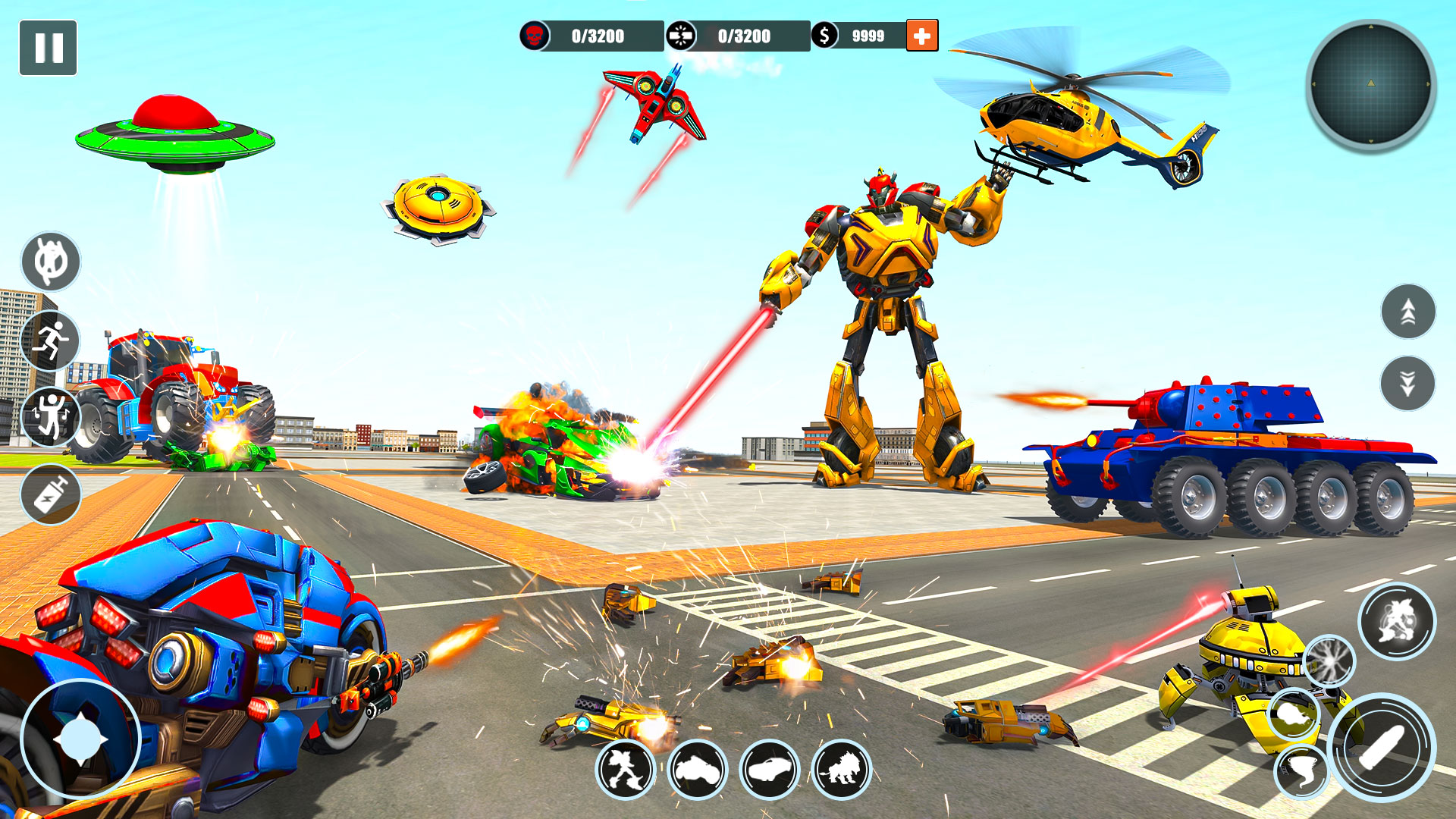 اسکرین شات 4 برنامه Robot Car Transform: Robot War