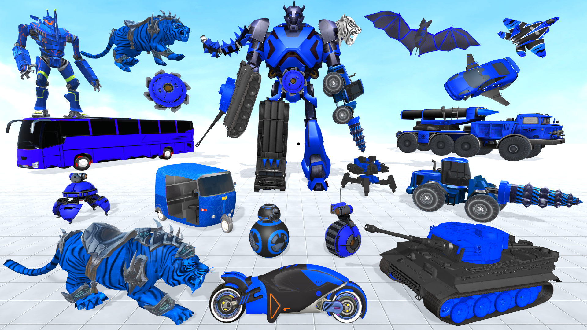 اسکرین شات 1 برنامه Robot Car Transform: Robot War