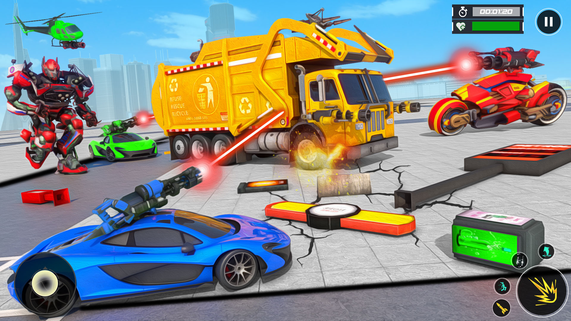 اسکرین شات 5 بازی Truck Simulator - Robot Games