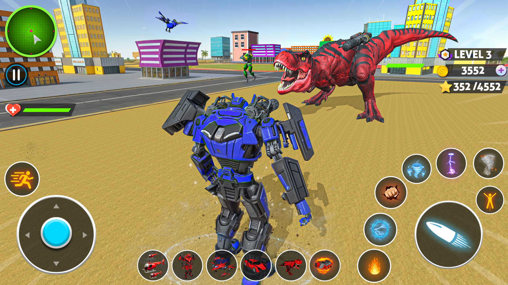 اسکرین شات 4 بازی Dino Transform Robot Games