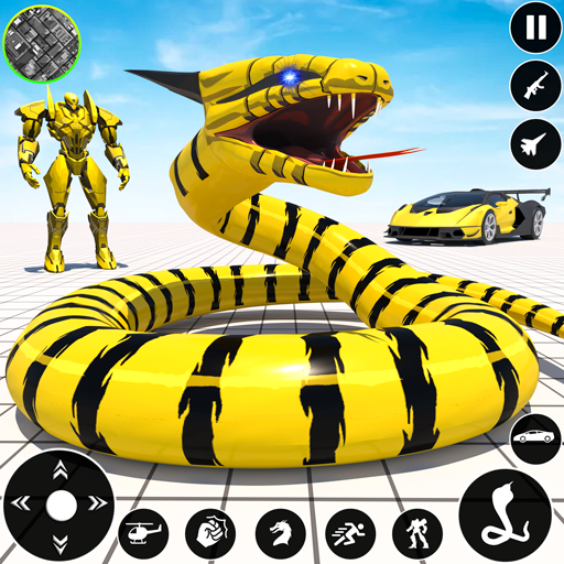 اسکرین شات 1 برنامه Anaconda Car Robot Games