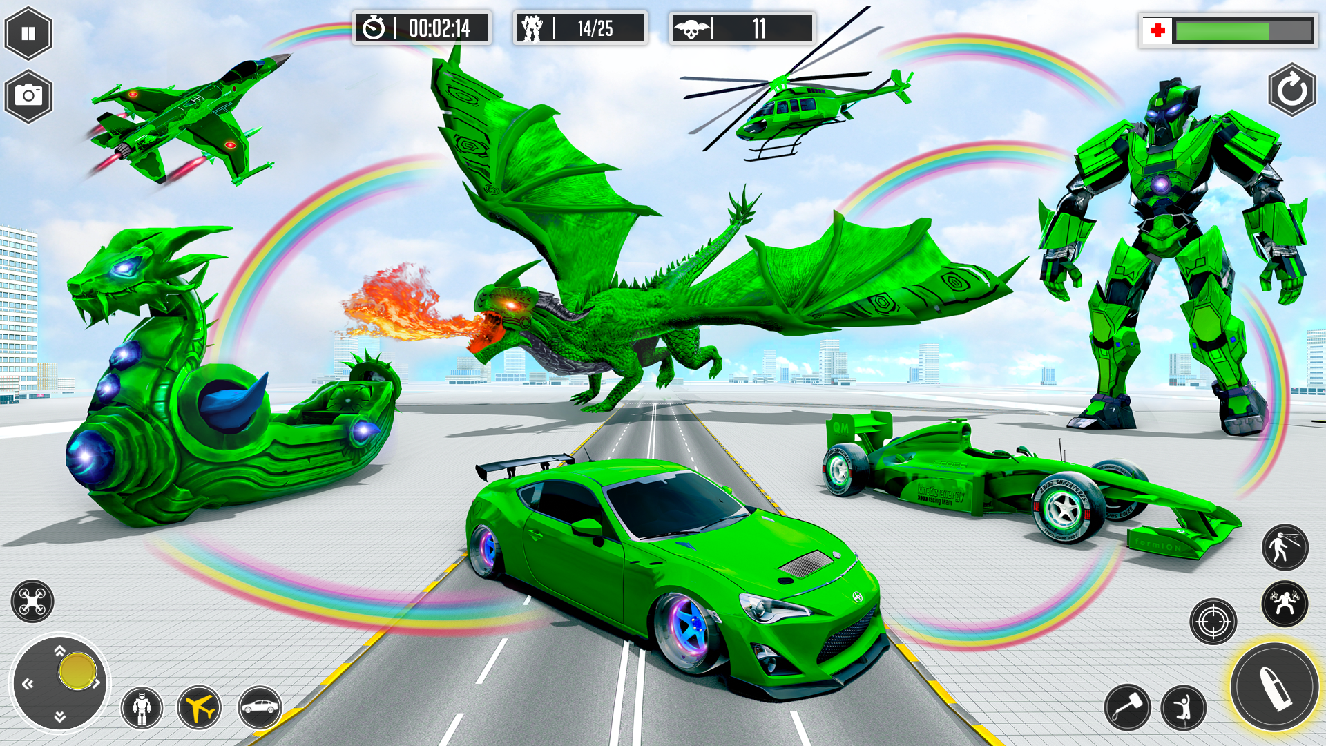 اسکرین شات 4 بازی Robot Transform: Car Robot War