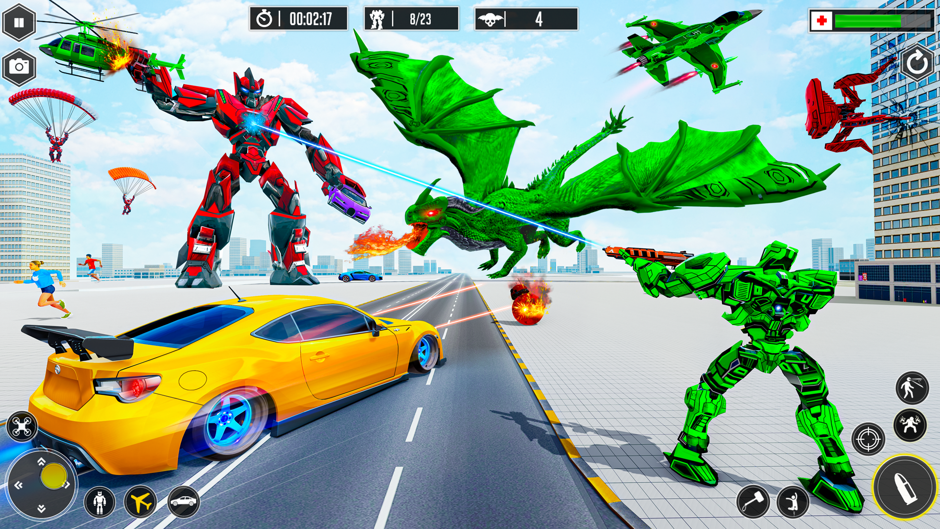 اسکرین شات 6 بازی Robot Transform: Car Robot War