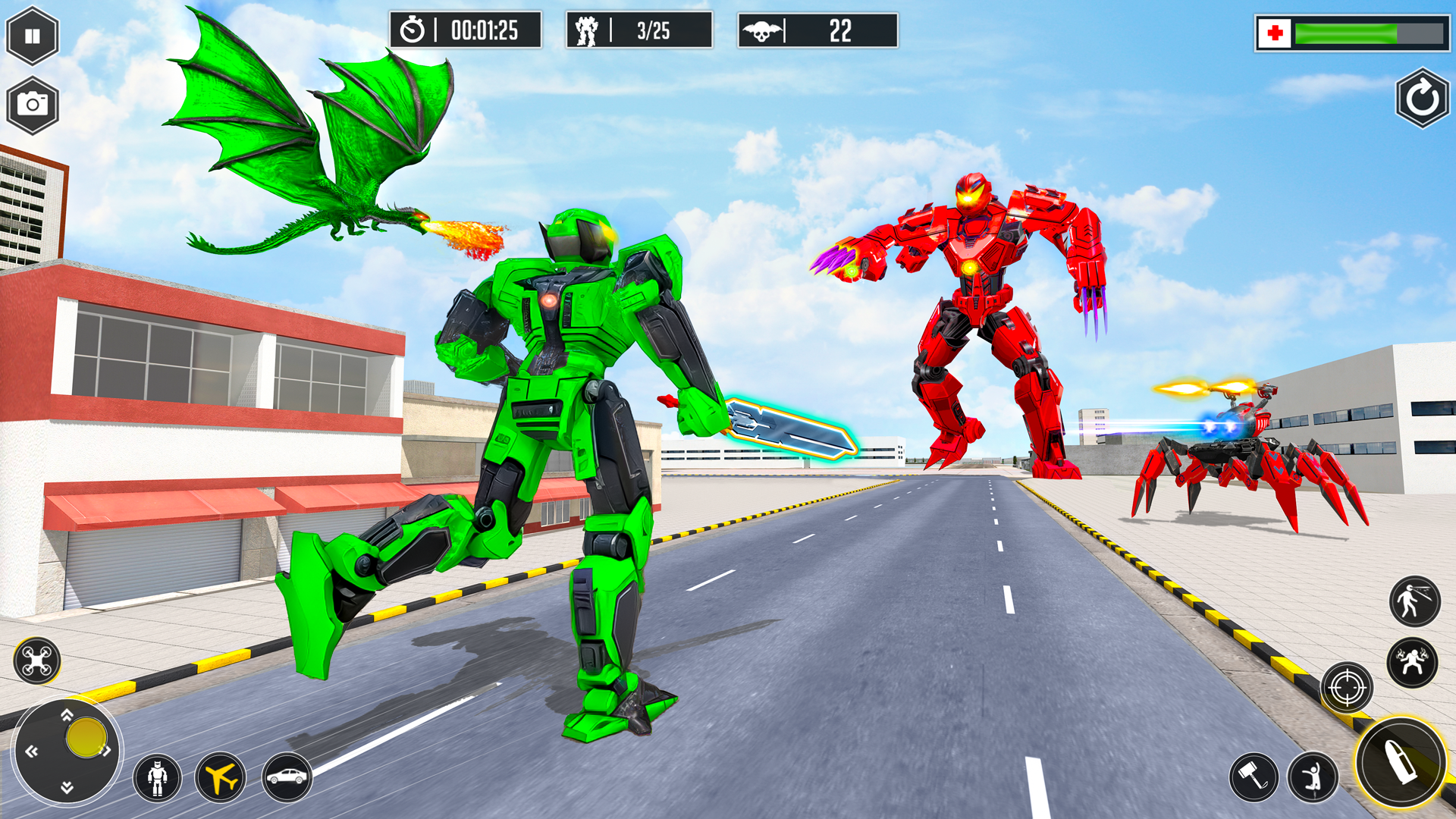 اسکرین شات 3 بازی Robot Transform: Car Robot War