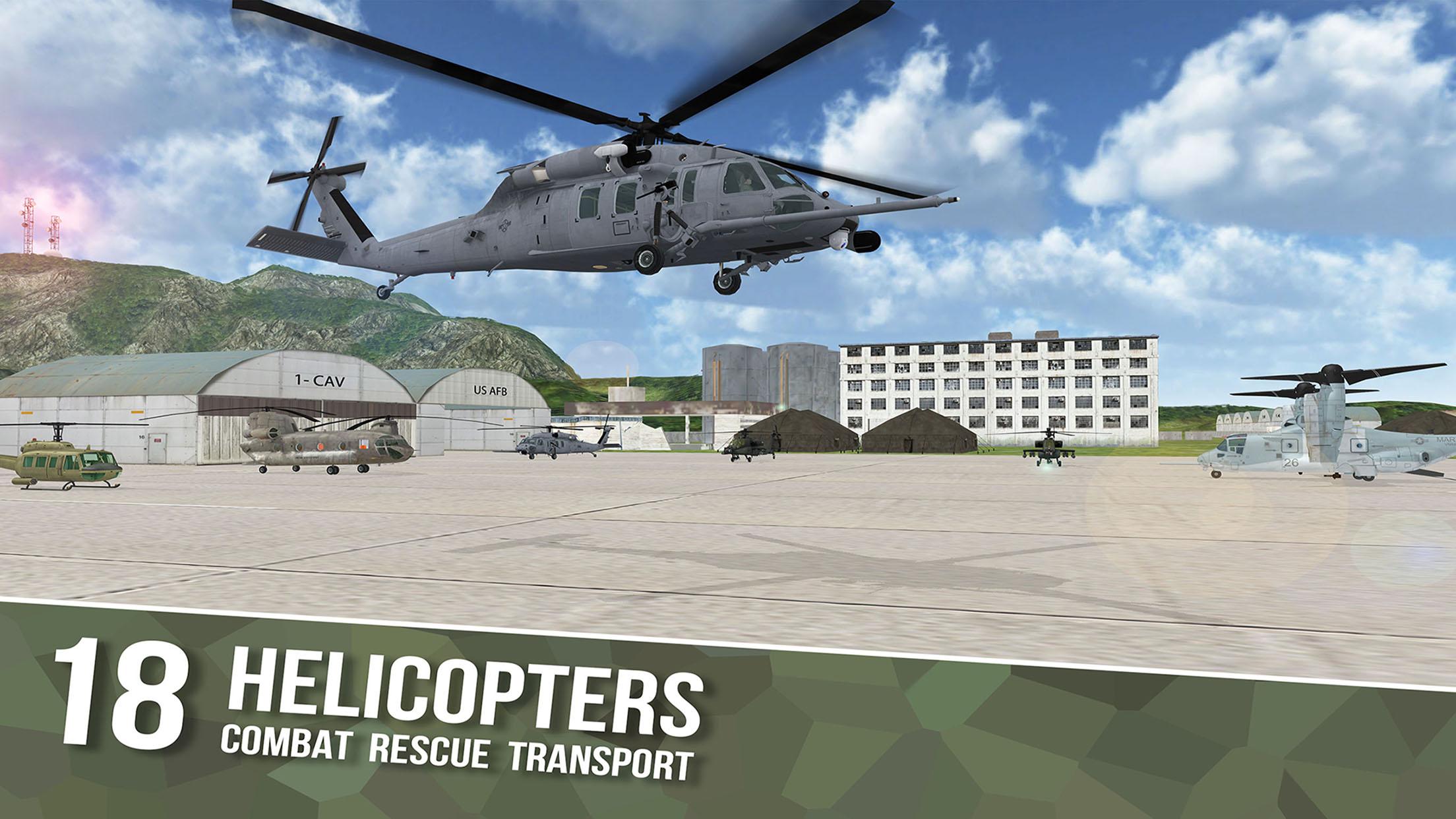 اسکرین شات 1 بازی Helicopter Sim Flight Simulato