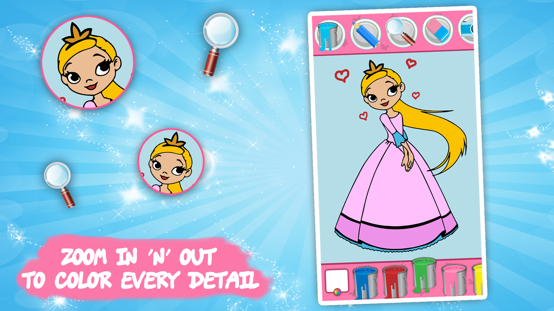 اسکرین شات 8 بازی Princess Coloring - Kids Fun