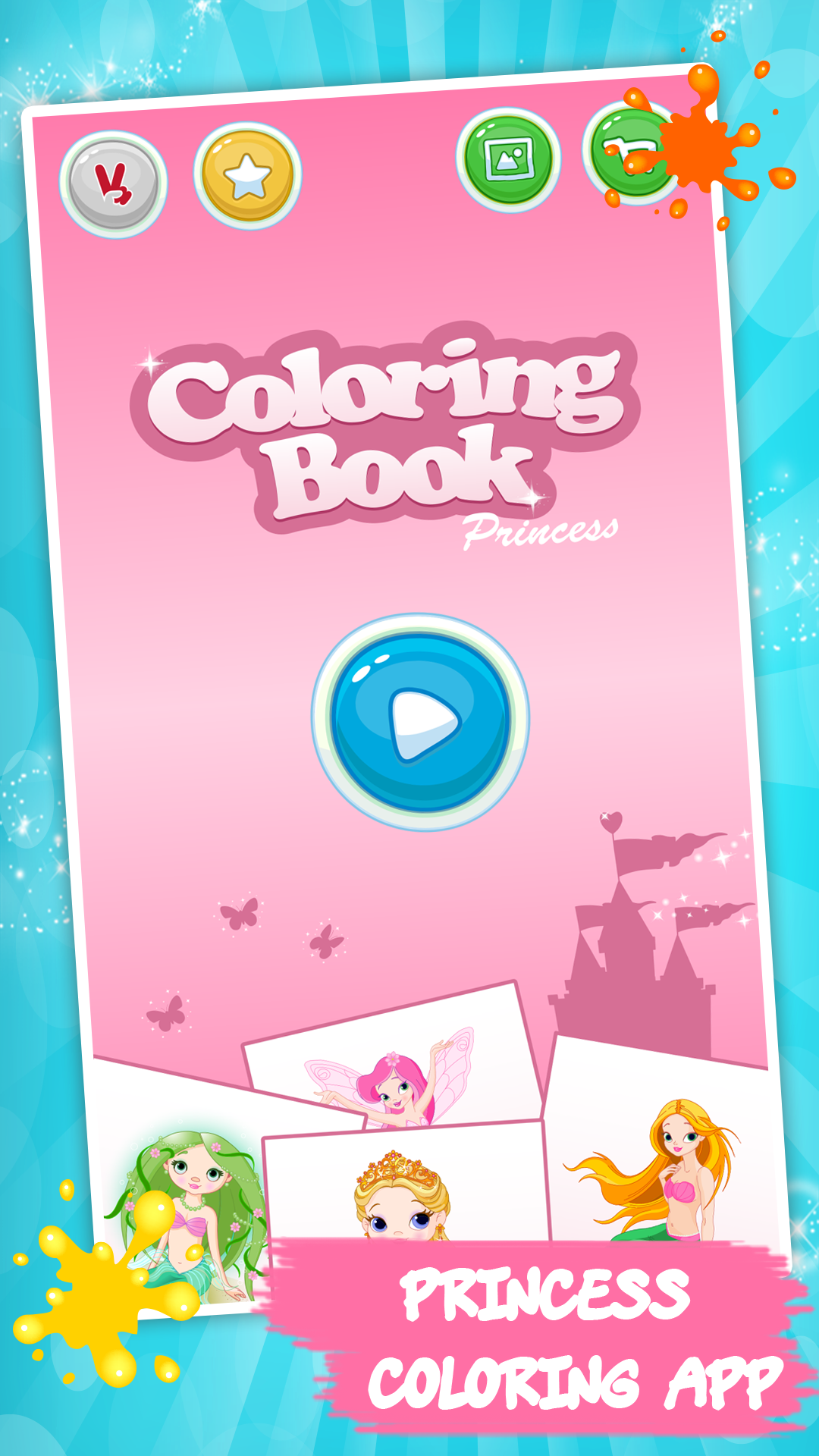 اسکرین شات 5 بازی Princess Coloring - Kids Fun