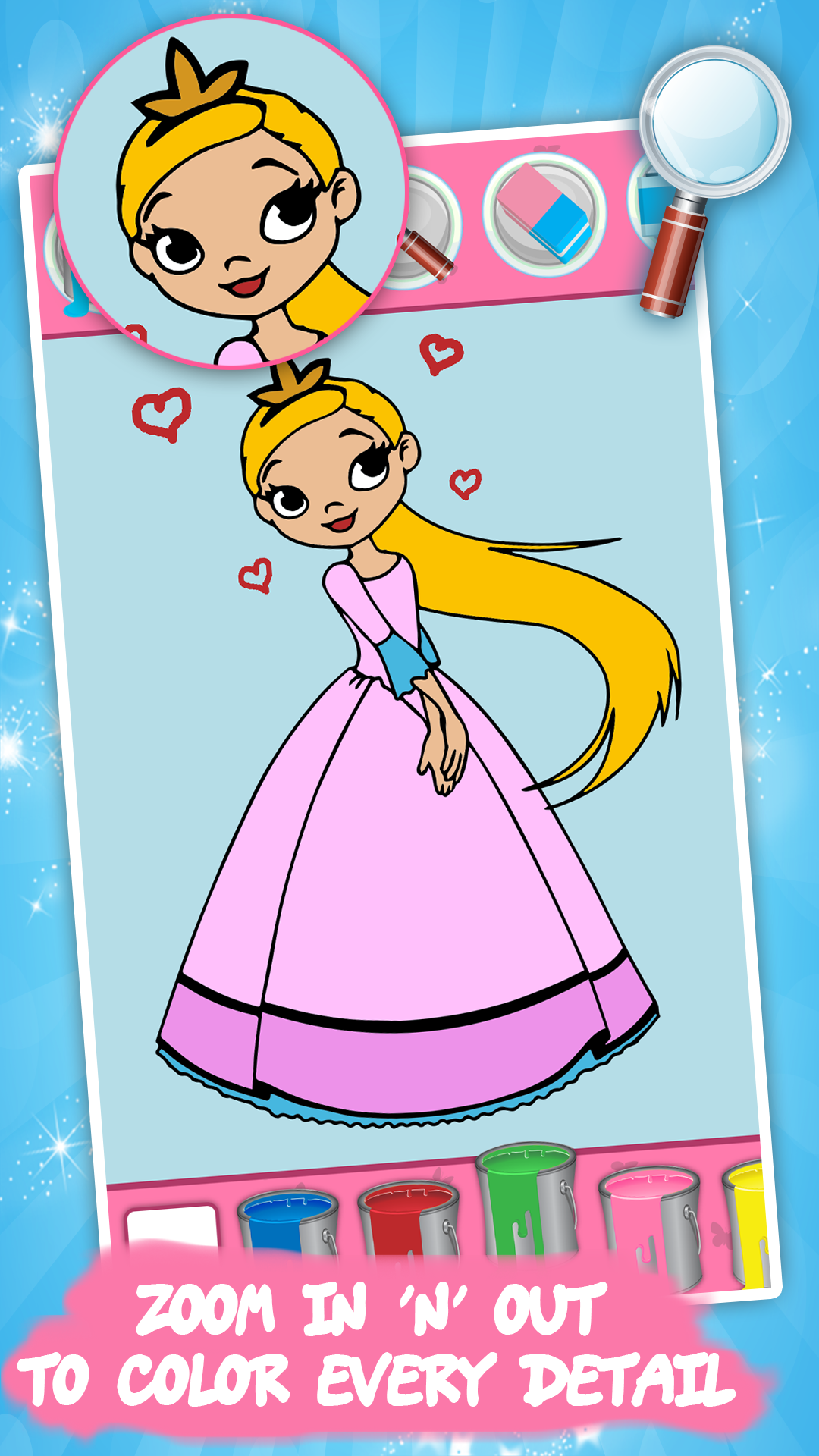 اسکرین شات 1 بازی Princess Coloring - Kids Fun