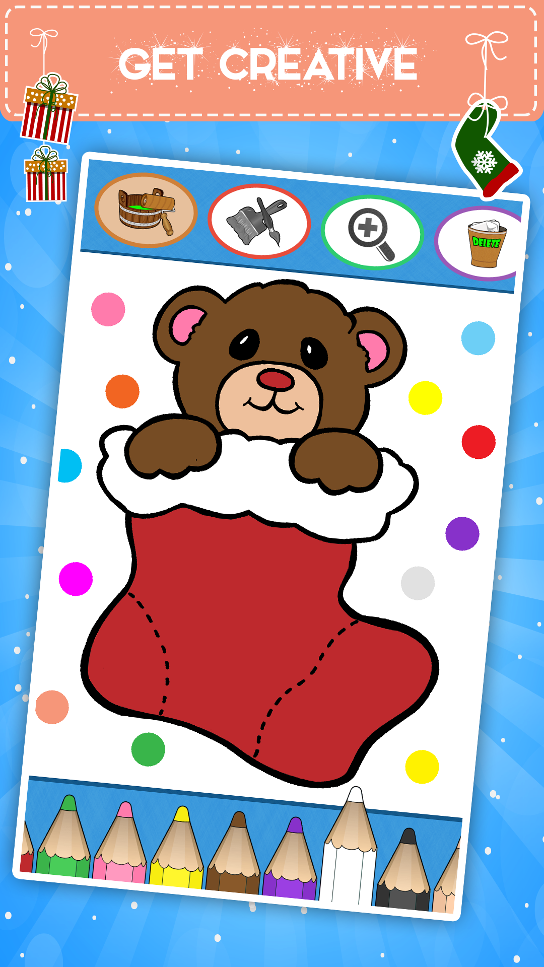اسکرین شات 2 بازی Kids coloring book:  Christmas