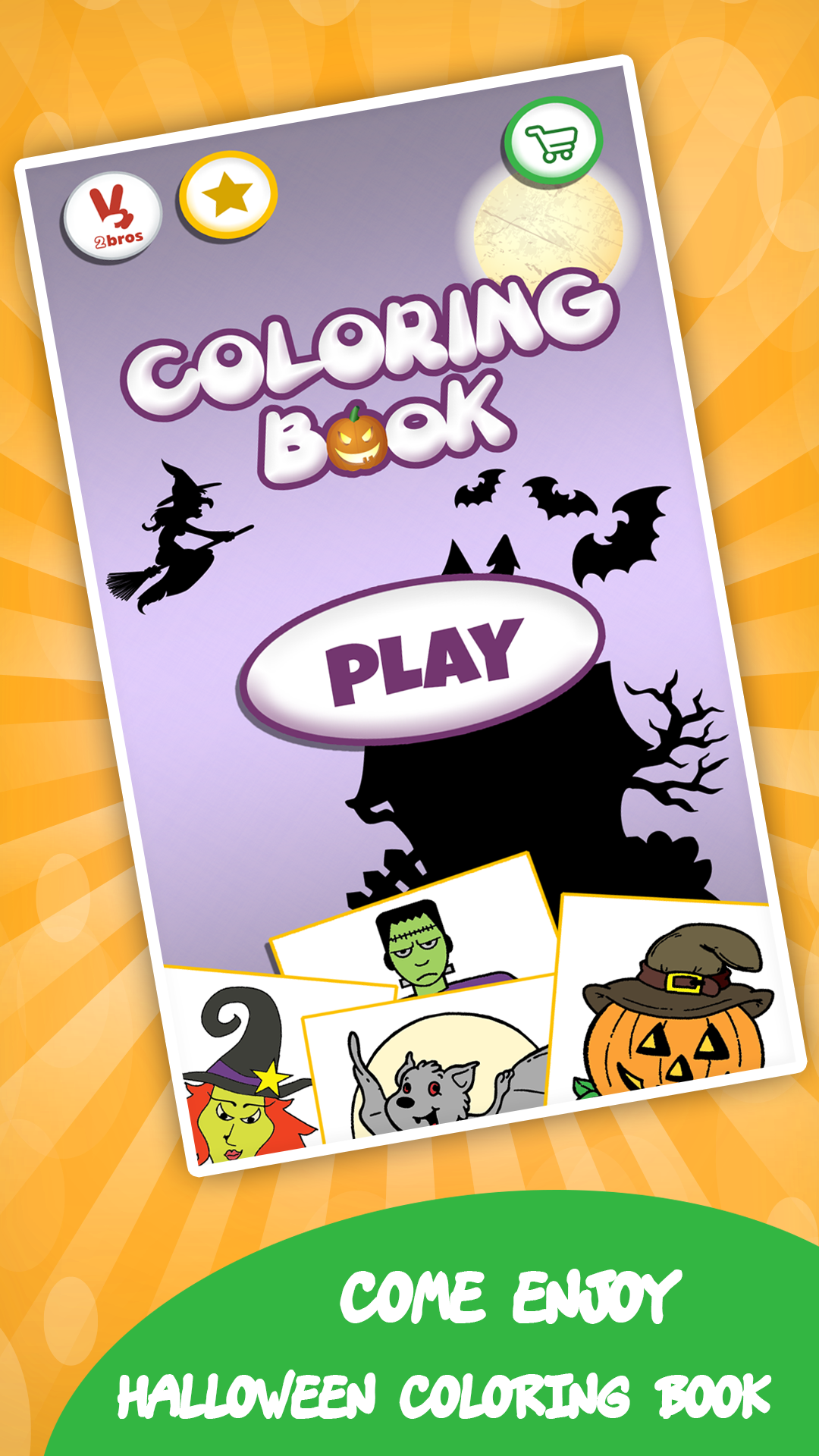 اسکرین شات 3 بازی Kids coloring book halloween