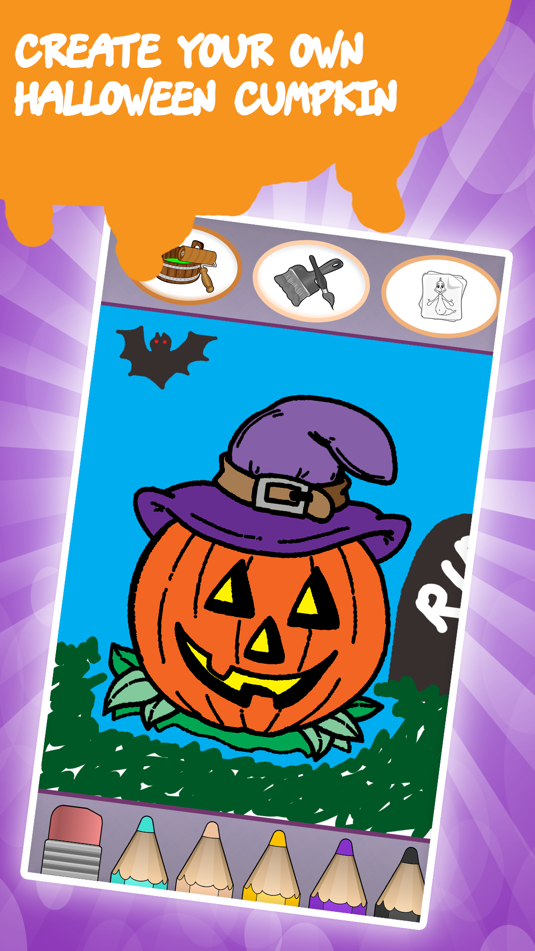 اسکرین شات 1 بازی Kids coloring book halloween