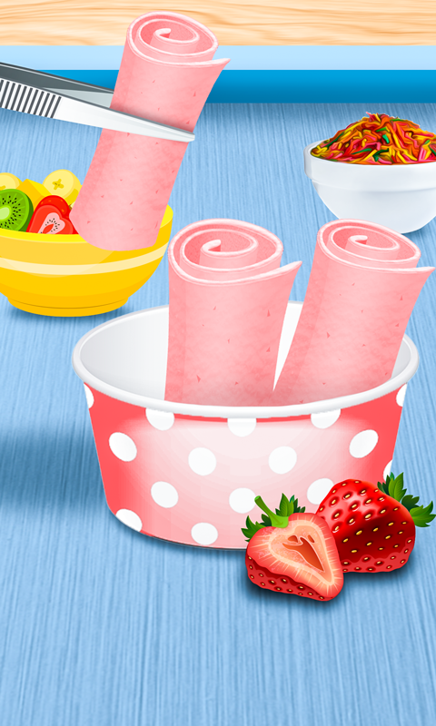 اسکرین شات 6 بازی Ice Cream roll summer dessert