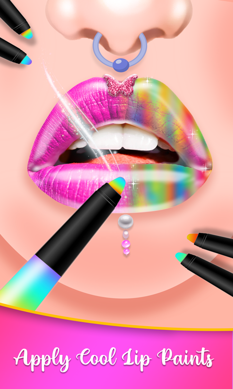 اسکرین شات 2 بازی Lip Art Lipstick Makeup Beauty