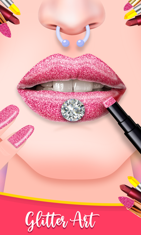 اسکرین شات 3 بازی Lip Art Lipstick Makeup Beauty