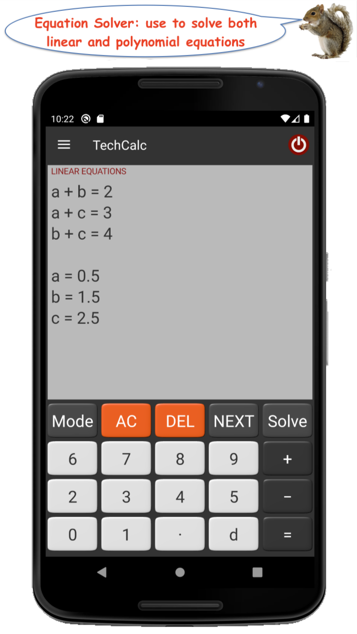اسکرین شات 6 برنامه TechCalc Scientific Calculator