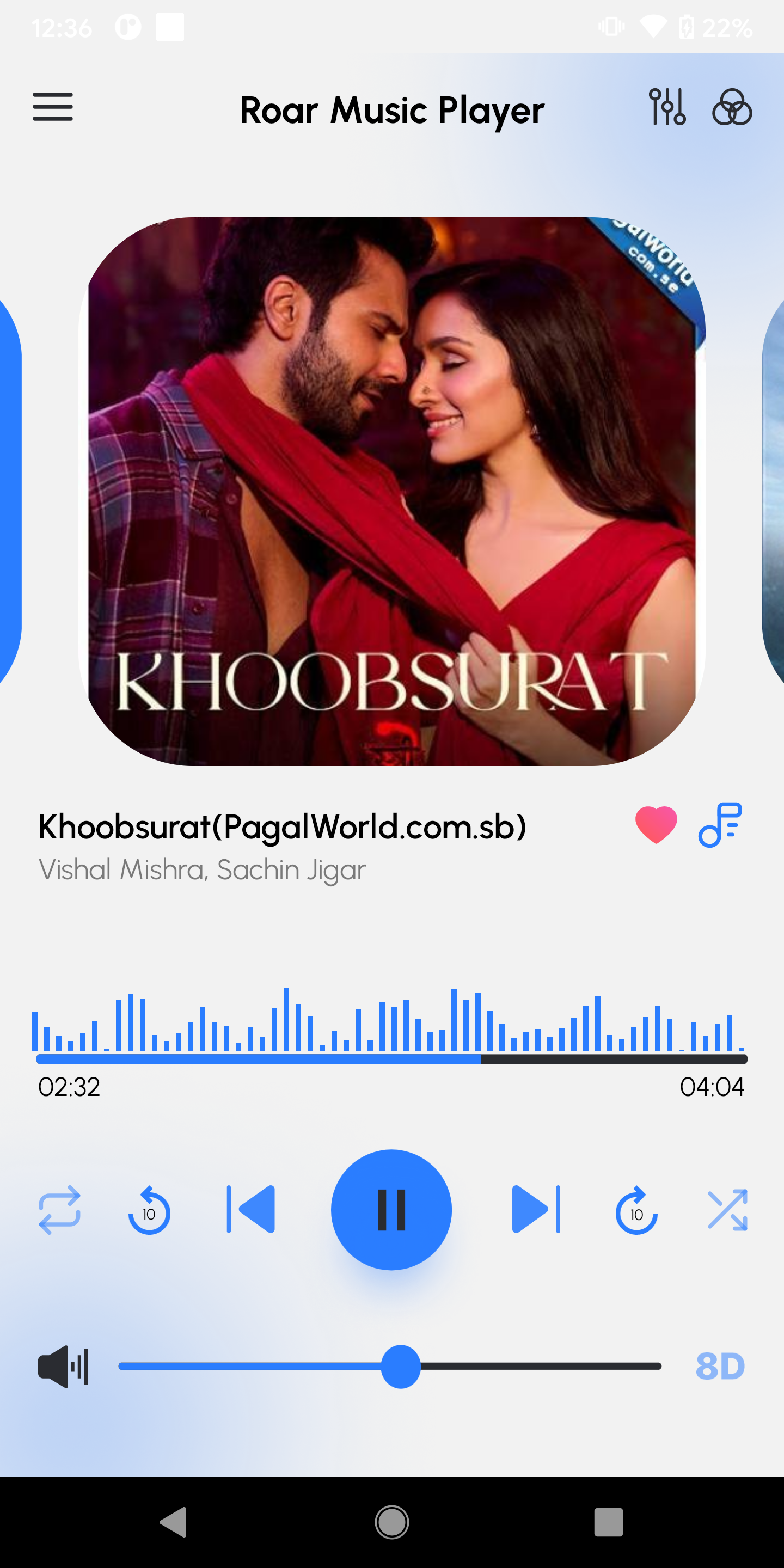 اسکرین شات 8 برنامه Roar Music Player